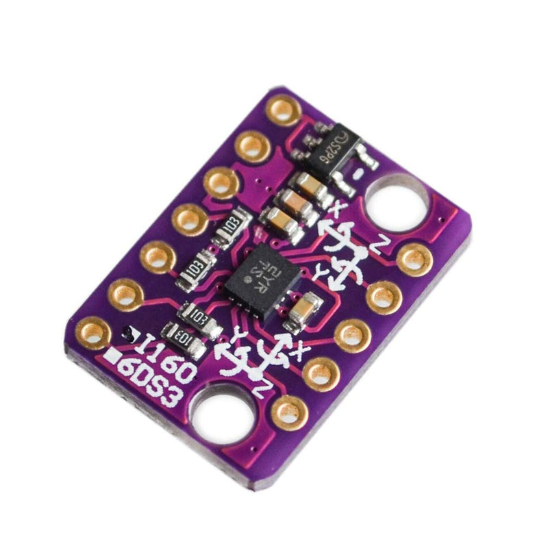 HiLetgo BMI160 6-axis Palstance Accelerometer Gyroscope Gravity Sensor PMU I2C SPI for Arduino Walking Step Acceleration Detection DIY