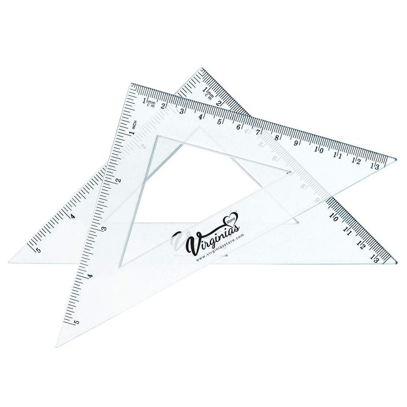 Pack of 24, 90° Set-Squares, 5 inch/ 13cm