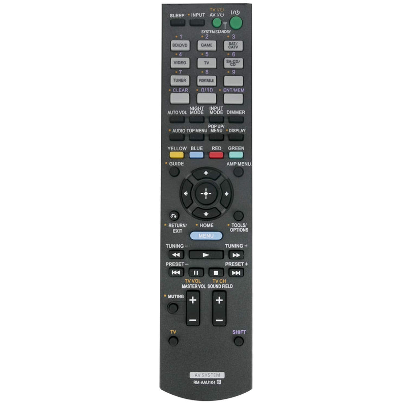 RM-AAU104 Replace Remote fit for Sony AV Receiver 3D Home Theater Audio Video System STR-DH520 RM-AAU116 HT-DDW3500 STR-K3500SW STR-KM3500 STR-KS380 STR-KS470