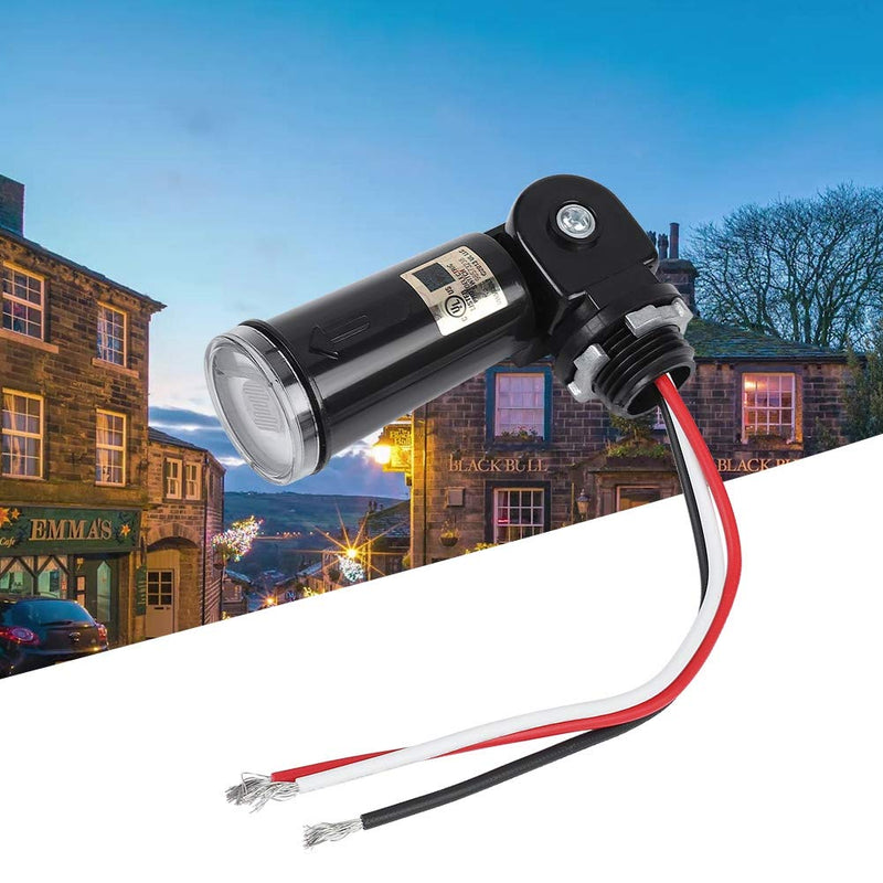 Photoelectric Switch Sensor 120V Photocell Dusk to Dawn Button Photo Control Eye Switch Flush Mount