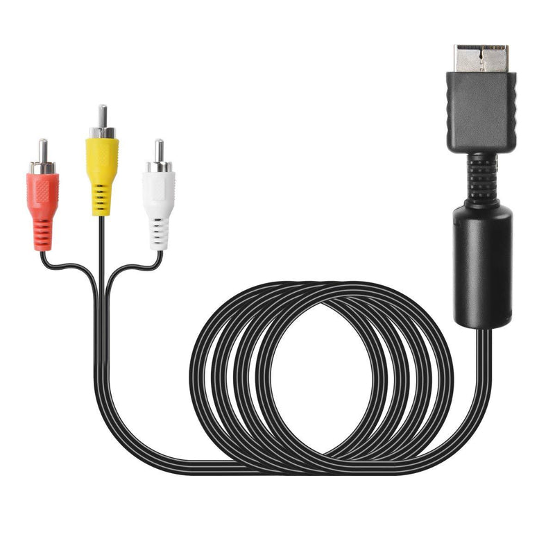 TENINYU Audio Video RCA Cable - Game Console Component Accessories Connection AV Cable for PS1 PS2 PS3 Playstation,6FT
