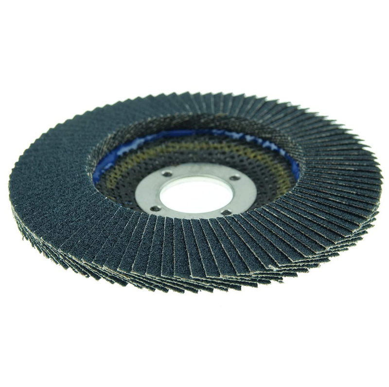 Weiler 51121 4-1/2" Tiger Paw Abrasive Flap Disc, Angled (Ty29), Phenolic Backing, 80Z, 7/8" Arbor Hole, Made in The USA (Pack of 10) Type 29 7/8" Arbor 80 Grit