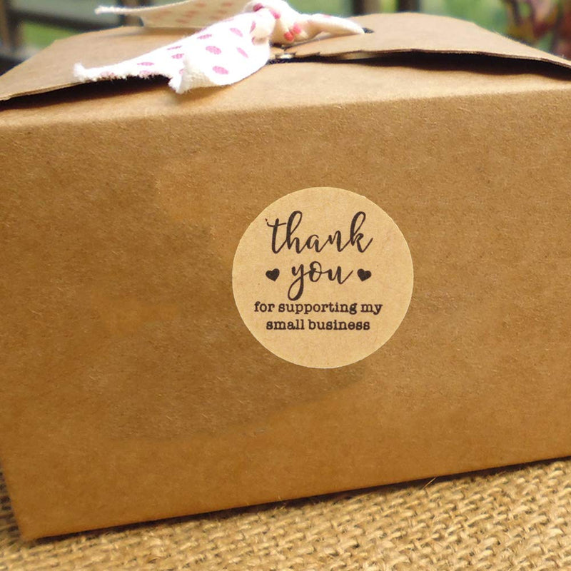 Yoget 1''Thank You for Supporting My Small Business Sticker, Thank You Stickers, 1000 Labels Per Roll