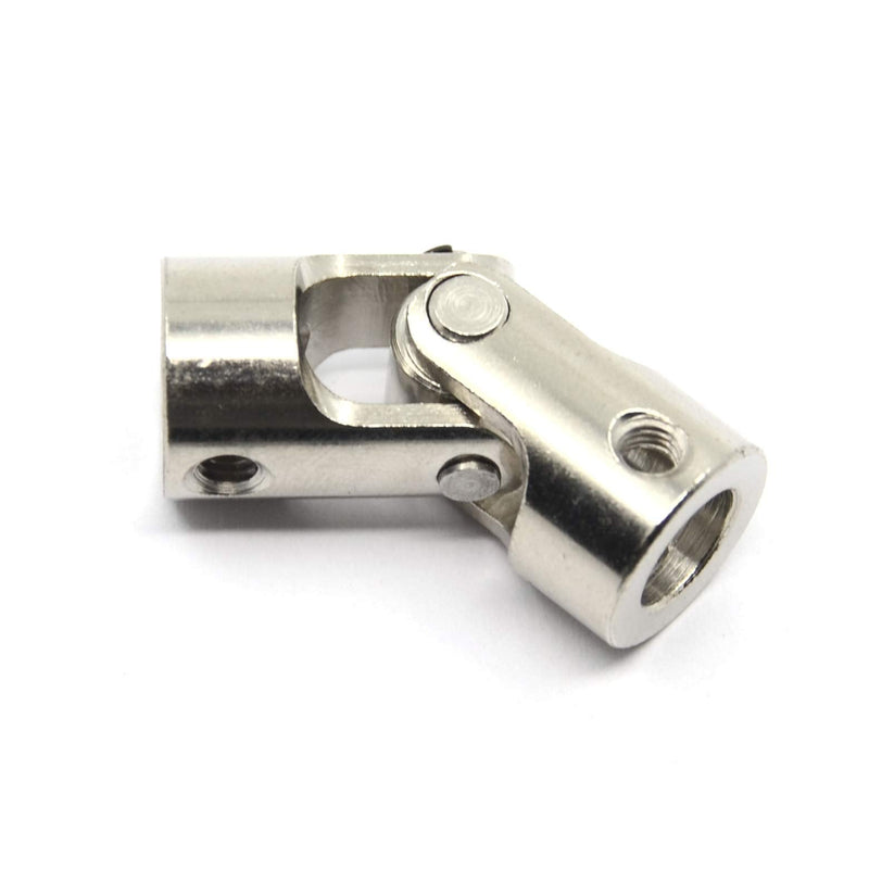Befenybay 2 Pcs 6mm to 8mm Universal Joint Shaft Coupling with Screws for Motor 6-8mm Silver