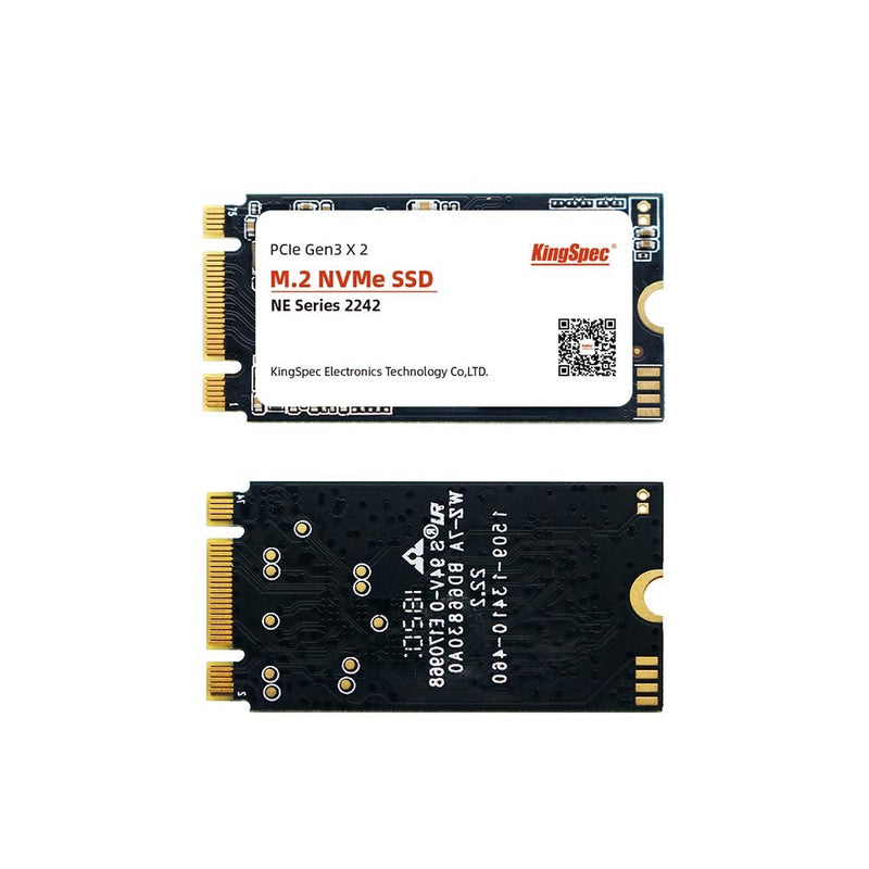 KingSpec 256GB M.2 2242 NVME PCIE SSD 42mm High Performance Internal Solid State Drive for Ultrabookâ€¦ 42MM 256GB black