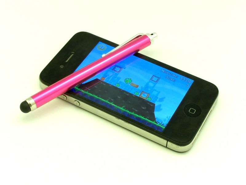 Cybertech Capacitive Stylus for Apple iPad, iPad 2, iPhone, iPod, Motorola Xoom, Samsung Galaxy, BlackBerry Playbook (Pink)