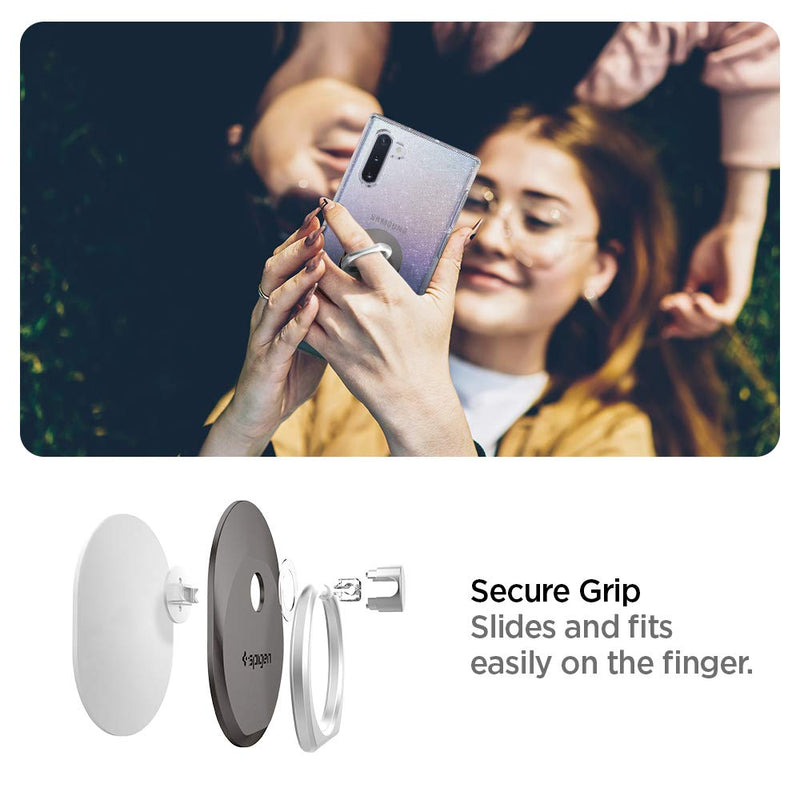 Spigen Style Ring Cell Phone Ring Phone Grip/Stand/Holder for All Phones and Tablets - Space Gray