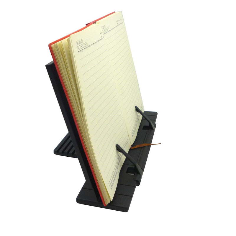 Adjustable Portable Steel Ipad Document Book Stand Frame Reading Desk Holder Office Accessories - Black