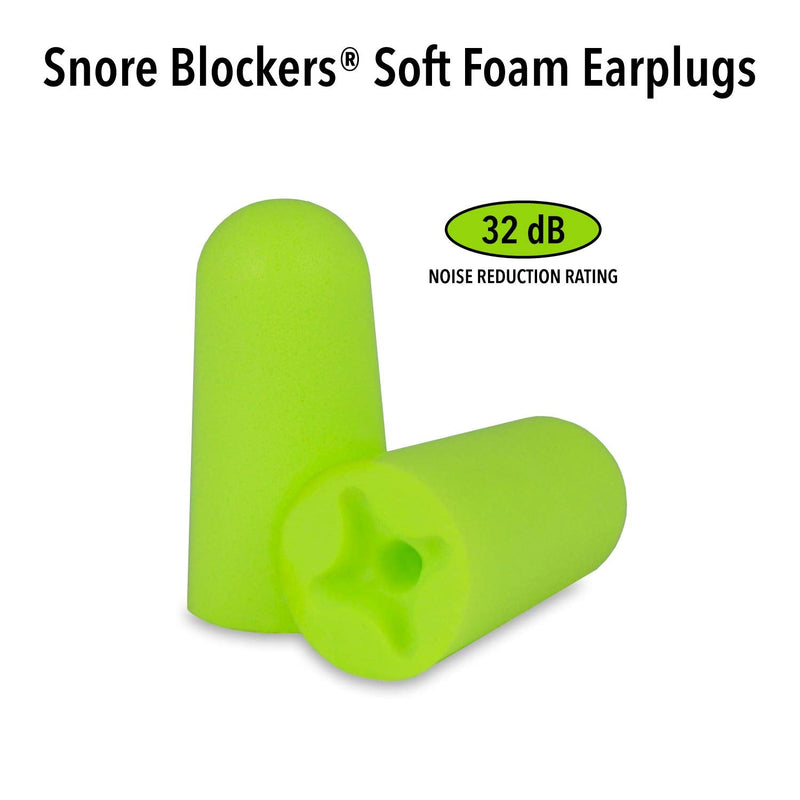Mack’s Snore Blockers Soft Foam Earplugs, 12 Pair – 32 dB High NRR – Comfortable Ear Plugs for Sleeping, Snoring, Loud Noise and Travel