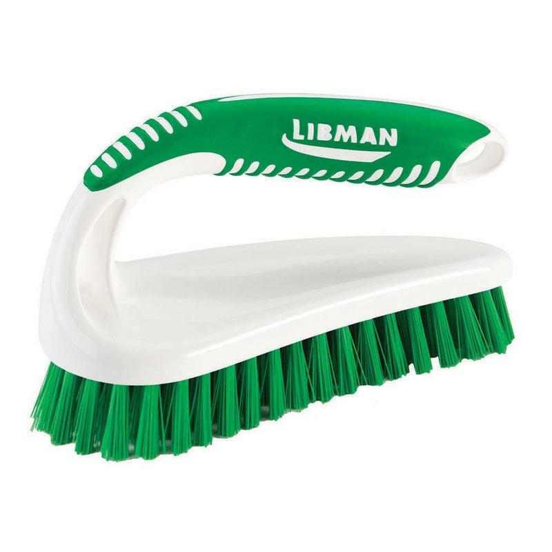 Libman Scrub Kit: Three Different Durable Brushes for Grout, Tile, Bathroom, Kitchen. Easy to Handle, Strong Fibers for Tough Messes – Family Made in The USA, Green White