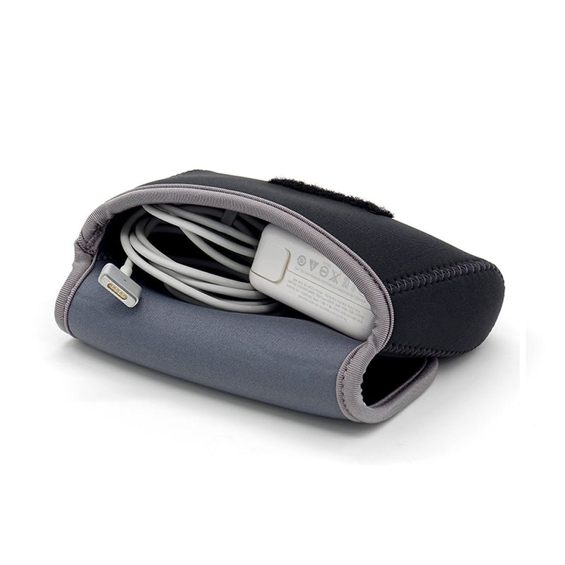 LENTION Storage Pouch Bag Case for Accessories (Laptop Power Adapter, Wireless Mouse, Phone Charger, Cellphone, Power Bank, Travel Cable Organizer) - Dark Gray