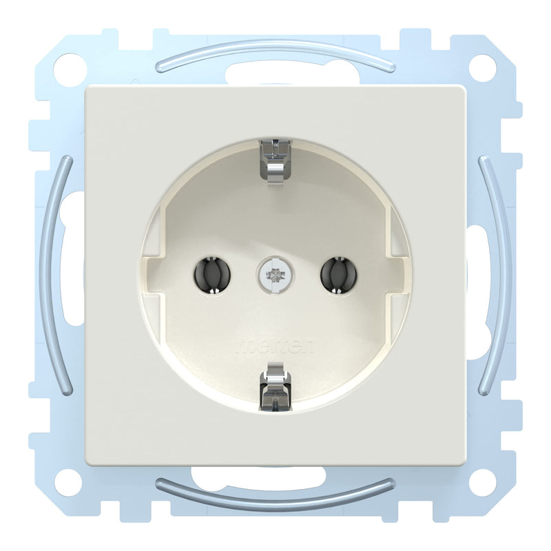 Schneider Electric Merten MEG2301-0319 insert protective contact socket system M, 1 Smart, M-Plan, M-Creativ polar white glossy 1 socket