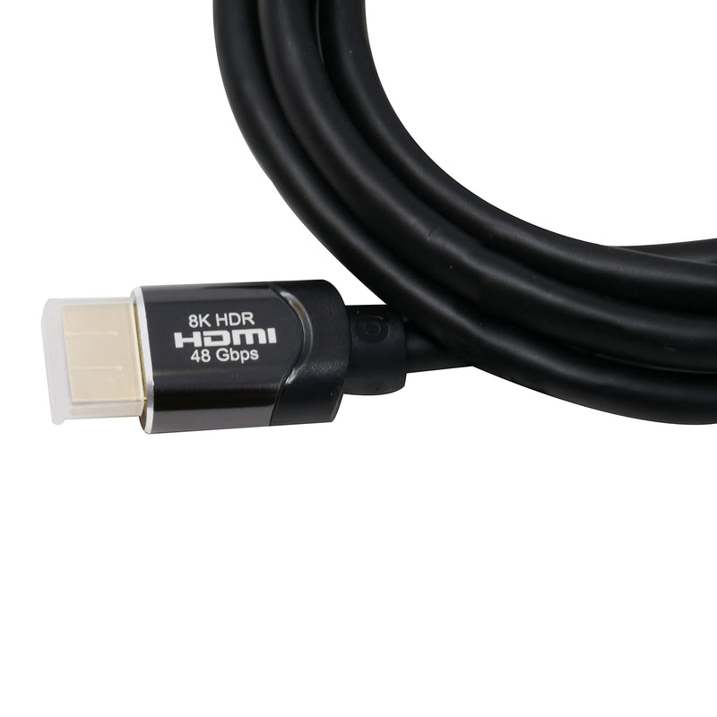 QualGear Ultra High-Speed 8K HDMI Cable - 6 Feet, Black (QG-CBL-HD21-6FT)
