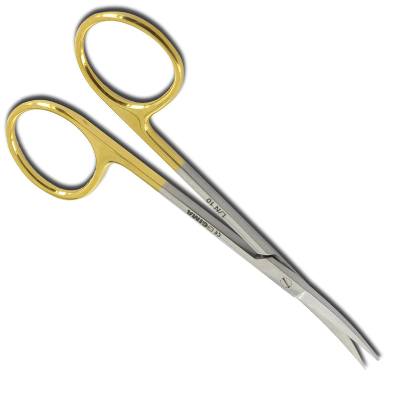 Gima - Iris scissors, curved, 11.5 cm, with strong tips that ensure surgeons high precision, 26527