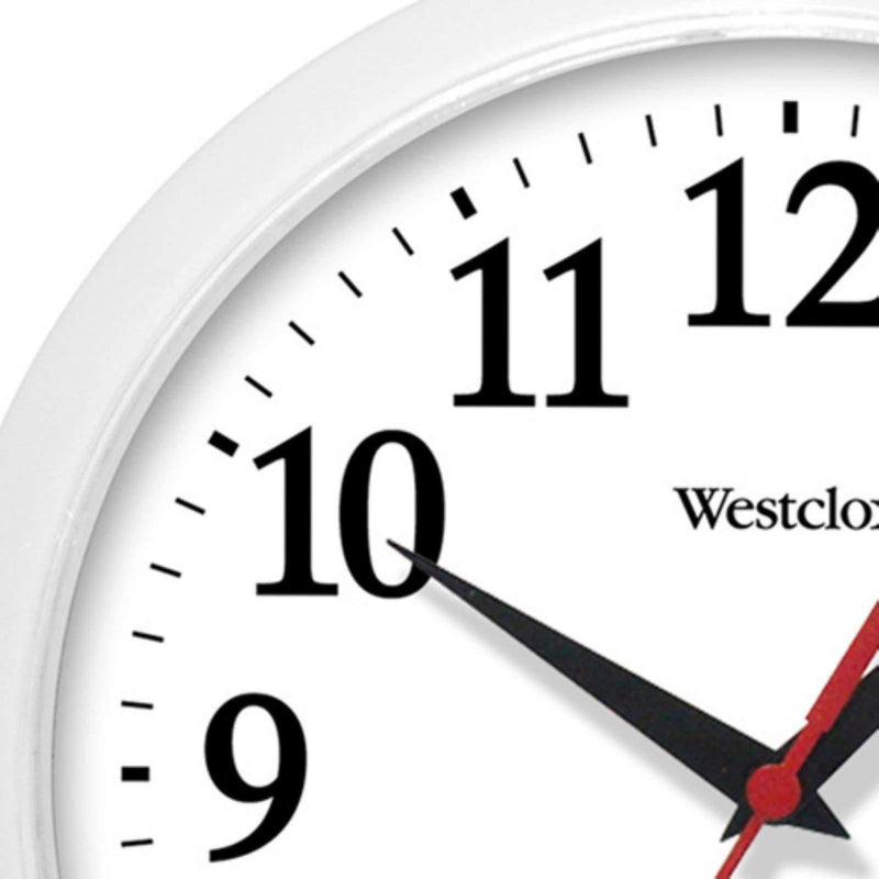 Westclox (White 461761 Basic Wall Clock, 10" White