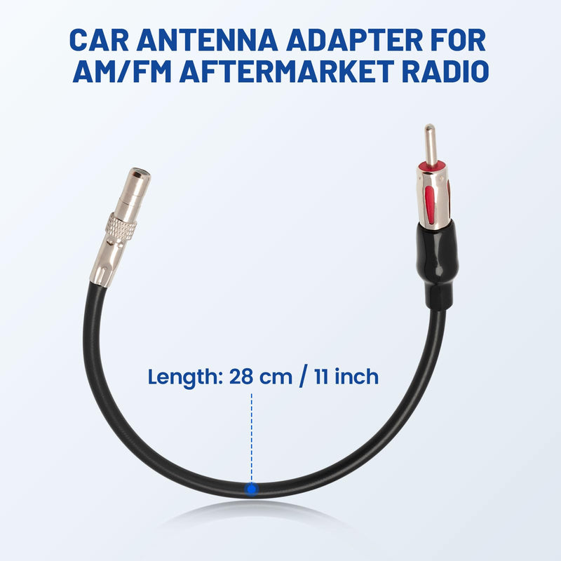 Anina Replacement for 2006-2014 GM Chevrolet GMC Cadillac Pontiac Radio Antenna Adapter Male Plug Cable Connector to Install Aftermarket Radio Stereo 2006-2014 Male