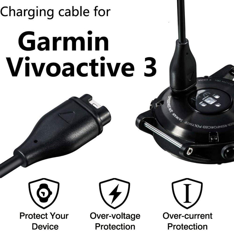 Compatible with Garmin Vivoactive 3 Vivoactive 4 4S Charger Replacement USB Data Charging Clip for Vivoactive 3 GPS Smartwatch