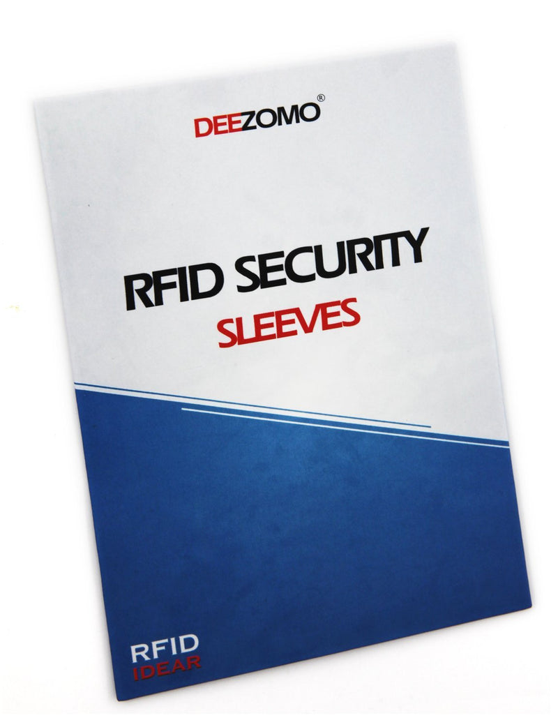 RFID Blocking Sleeves (10 RFID Blocking Sleeves, 5 Unique Designs) Identity Theft Protection Travel Case Set (American Element) (Side Load) Side Load