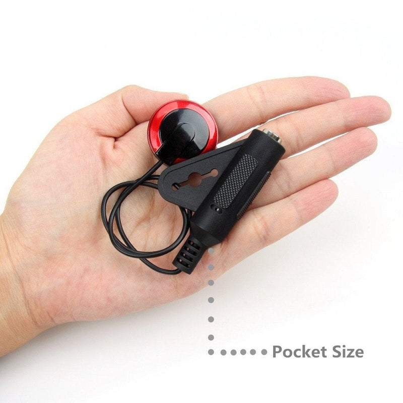 Imelod Contact Microphone Piezo Pickup Violin Microphone Pickup Cello Banjo Ukulele Mandolin Guitar Microphone Pickup Red