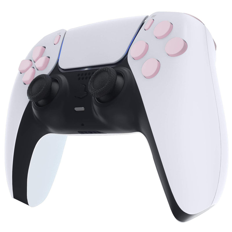 eXtremeRate Replacement D-pad R1 L1 R2 L2 Triggers Share Options Face Buttons for PS5 Controller, Cherry Blossoms Pink Full Set Buttons for Playstation 5 Controller - Controller NOT Included