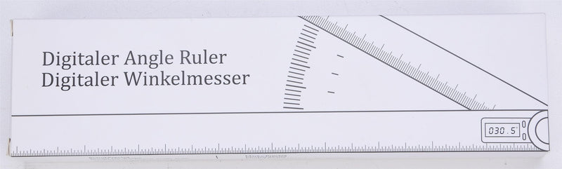 Preciva Protractor, Preciva Digital Angle Bevel with Locking Function, Measuring Range: 000.0°~999.9°, Stainless Steel Ruler for Woodworking, Home Work - 400 mm/14 Inches