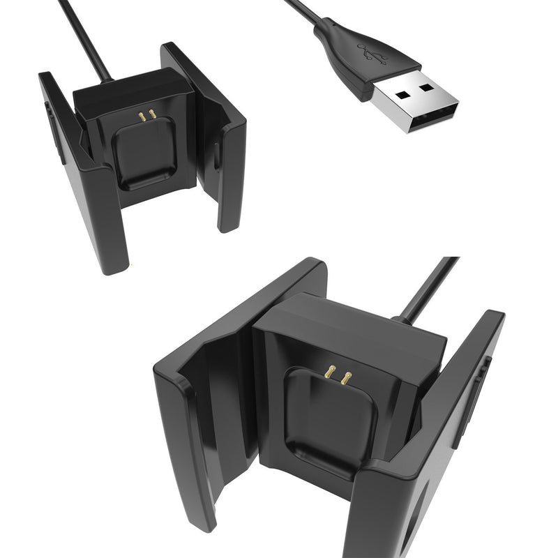 Kissmart Compatible with Fit bit Charge 2 Charger, Replacement Charging Cable Cord for Fit-bit Charge 2 Smart Wristband (2-Pack, 1.8ft)