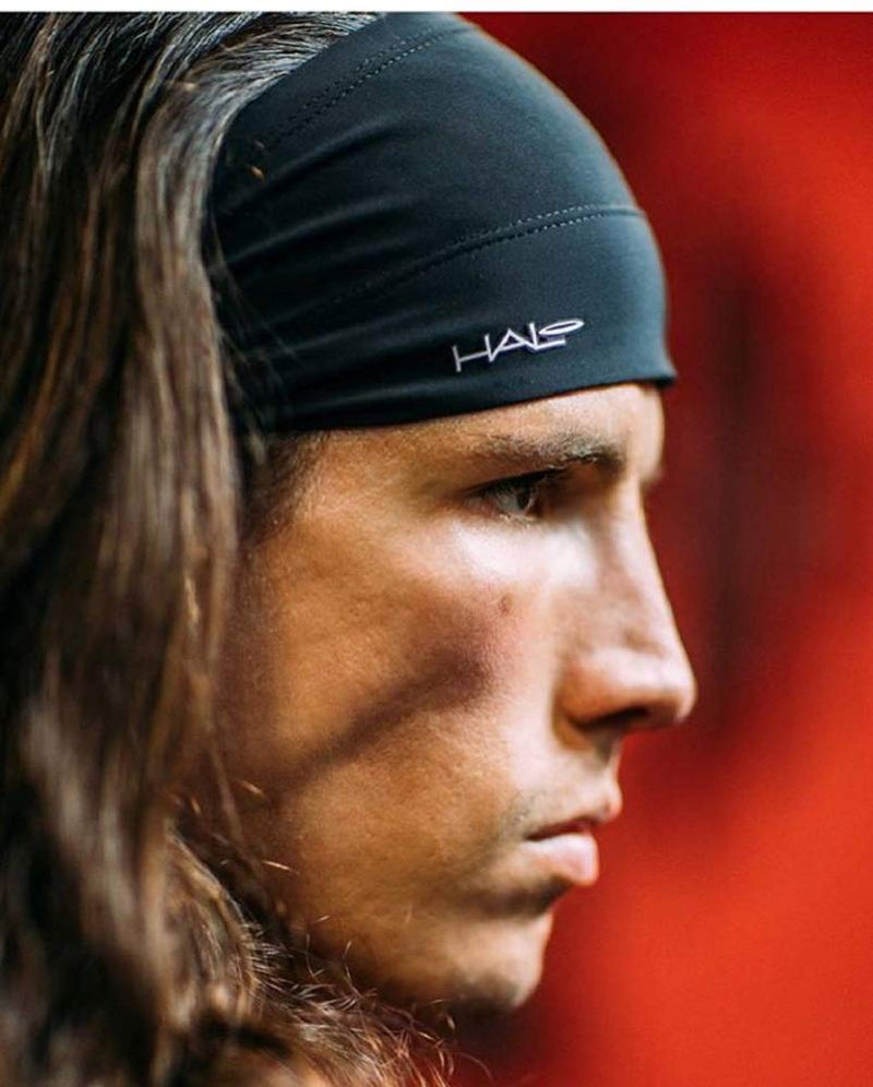 Halo Headband Bandit - 4" Wide Pullover Sweatband for Both Women and Men Charcoal