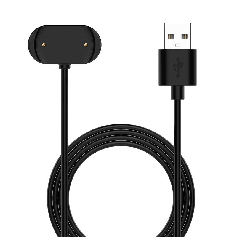 Charging Cable Compatible with Amazfit GTS 3/GTR 3/GTR 3 Pro Charger,3.3ft USB Cable Portable Cord Magnetic Replacement Charger Smartwatch Accessories for Amazfit GTS 3 Charger Cable (Black) Black