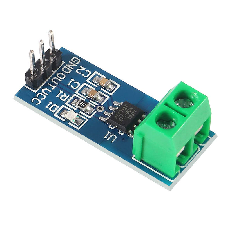 UMLIFE 5pcs ACS712 30A Range Current Sensor Module Detector ACS712ELC 5A 20A 30A Amps Amperage (20A)