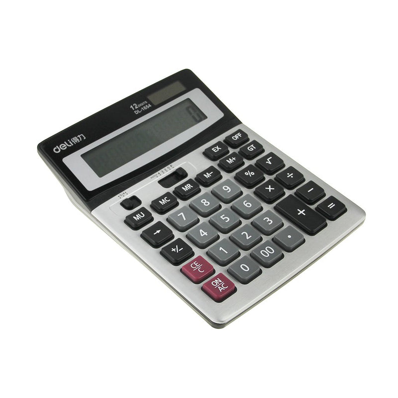 Desktop Calculator,Office Calculator Multi-Purpose Dual Power Standard Function Office Business Desktop Calculator with 12 Digit Large Display Business Desk Calculator