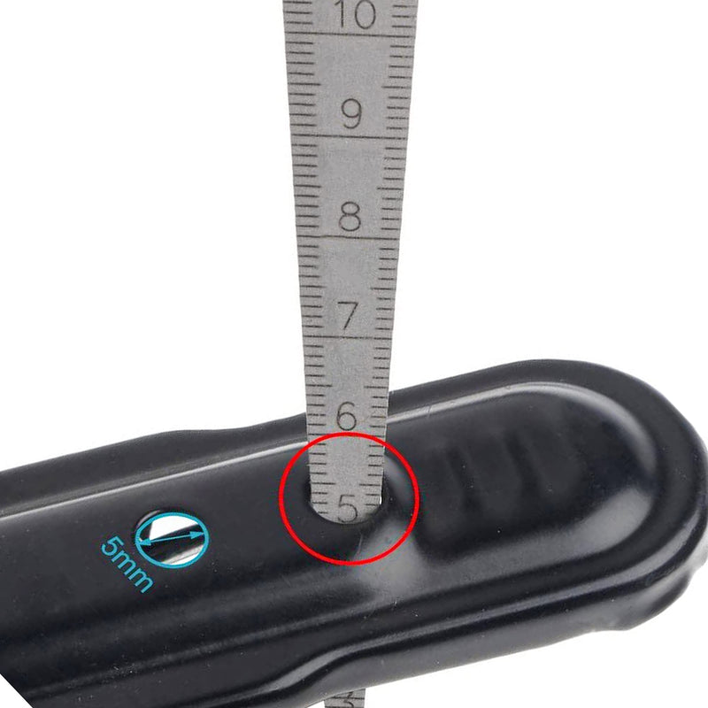 KEWAYO Taper Gage 1/32-5/8 Inch 1-15mm Stainless Gap Hole Taper Welding Gauge Test Ulnar Inch & Metric