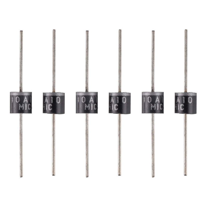 BOJACK 10A10 Rectifier Diode 10 A 1000 V Axial 10A10 10 amp 1000 Volt Electronic Silicon Diodes(Pack of 25 Pieces)