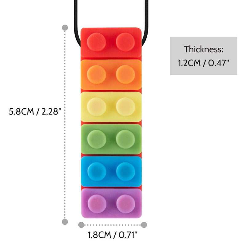 3 Pack Sensory Chew Necklace for Kids Toddlers with Autism ADHD,Biting Needs,Oral Motor Chewy Stick,Teether Toys for Autistic Chewers,Gum-Friendly