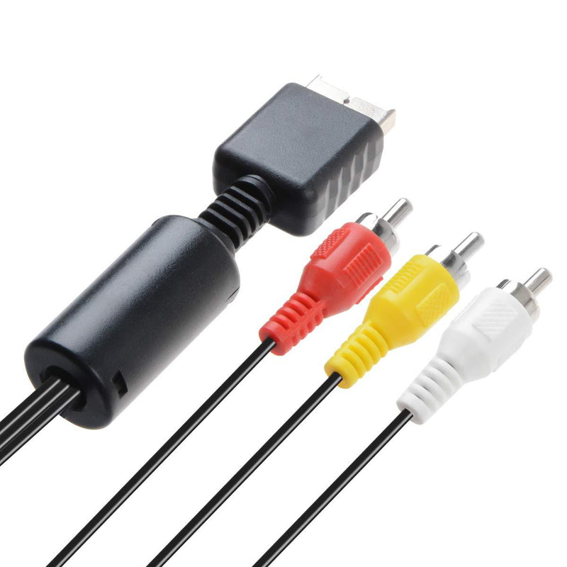 TENINYU Audio Video RCA Cable - Game Console Component Accessories Connection AV Cable for PS1 PS2 PS3 Playstation,6FT