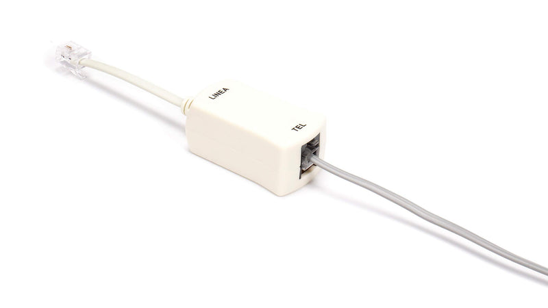 2 Wire, 1 Line DSL Filter - for Removing Noise and Other Problems from DSL Related Phone Lines - 2 Pack Ivory