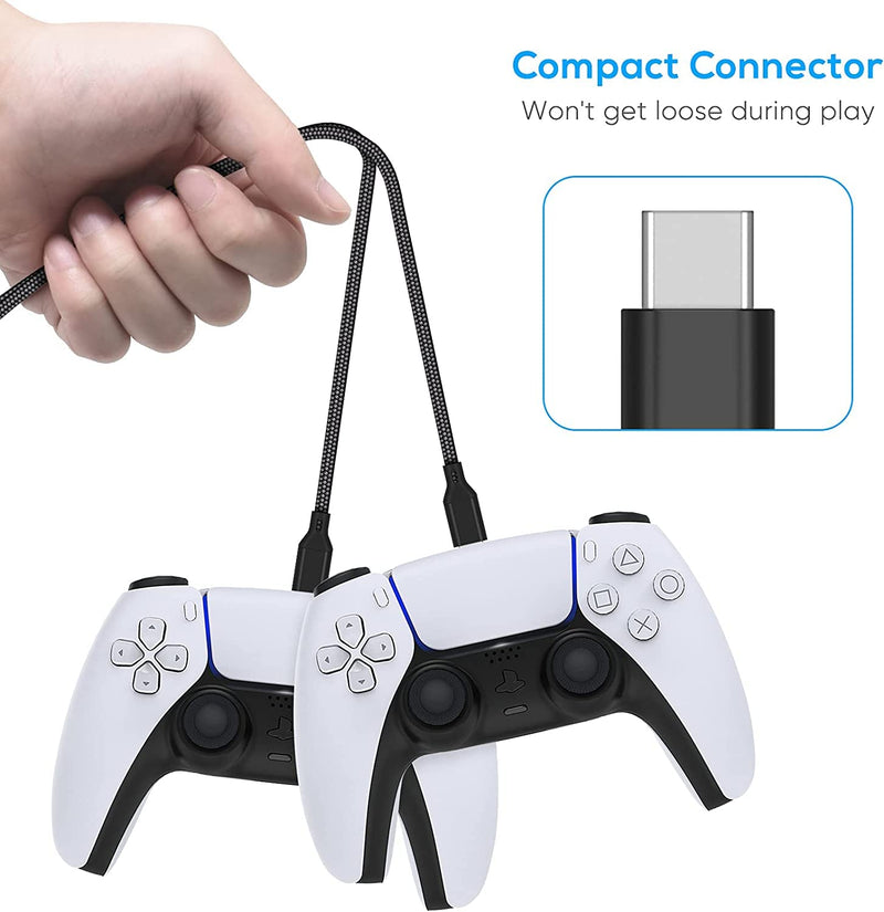 Gaming USB C to USB A 10ft Cable. Made for Low Latency and Fast Charging Gaming on PS5,Xbox, and PC