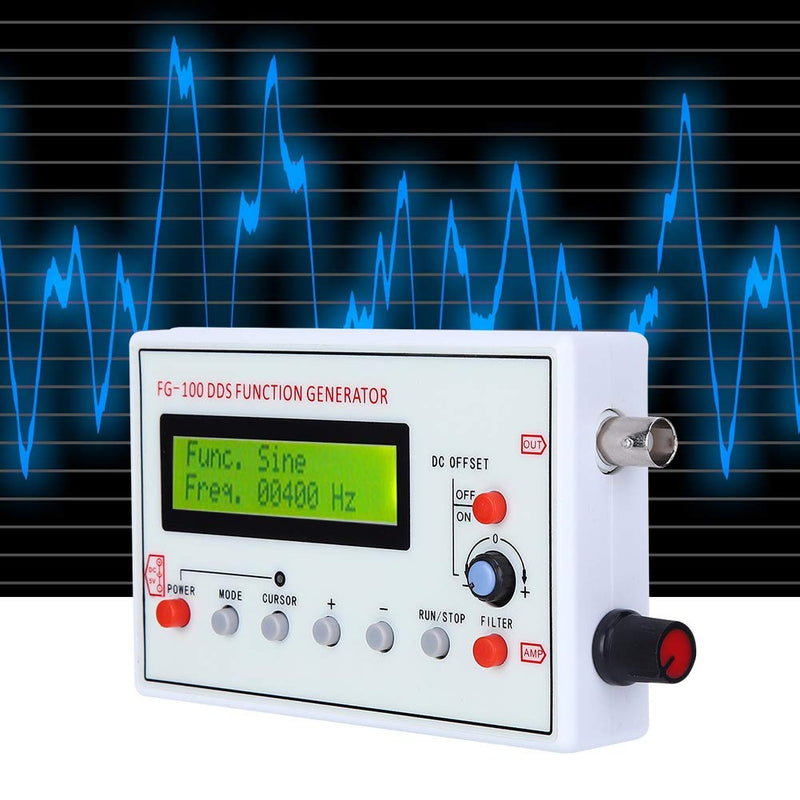 Function generator, FG 100 DDS function generator sine frequency, 1 Hz 500 KHz counter signal source generator meter, low frequency signal generator