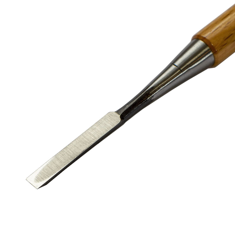 RANSHOU Japanese Chisel 9mm 3/8" Mortise Chisel Oire Nomi, Professional Wood Chisel for Woodworking, Japanese Red Oak Handle, Made in JAPAN