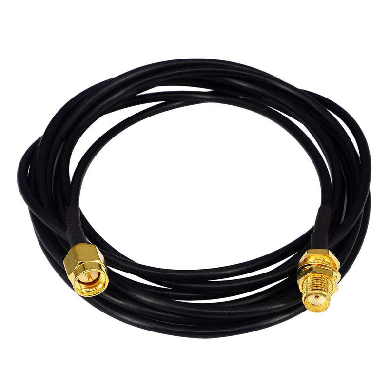 YOTENKO HT WiFi Antenna Extension Cable SMA Male to SMA Female Jumper RF Connector Adapter RG174 2M