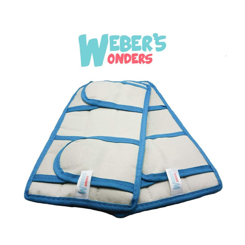 Weber's Wonders Set of 2 Microfiber Weber’s Wonders Prime Mop Pads - Washable - Reusable - Durable - Works with Swiffer and ReadyMop Heads
