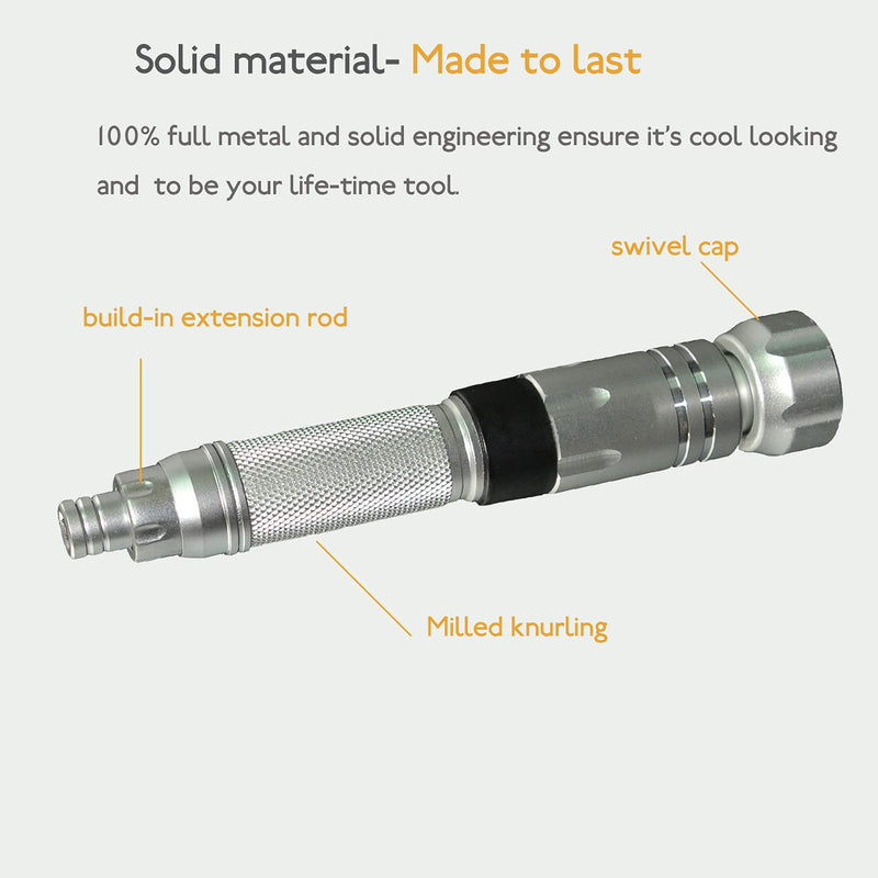 Precision Screwdriver Set for Electronics,Nanch All-in-One Multifuction Repair Tool Kit Includes 22 Long S2 bits and One Aluminum Driver with Extension Shaft Inside. 22 in 1