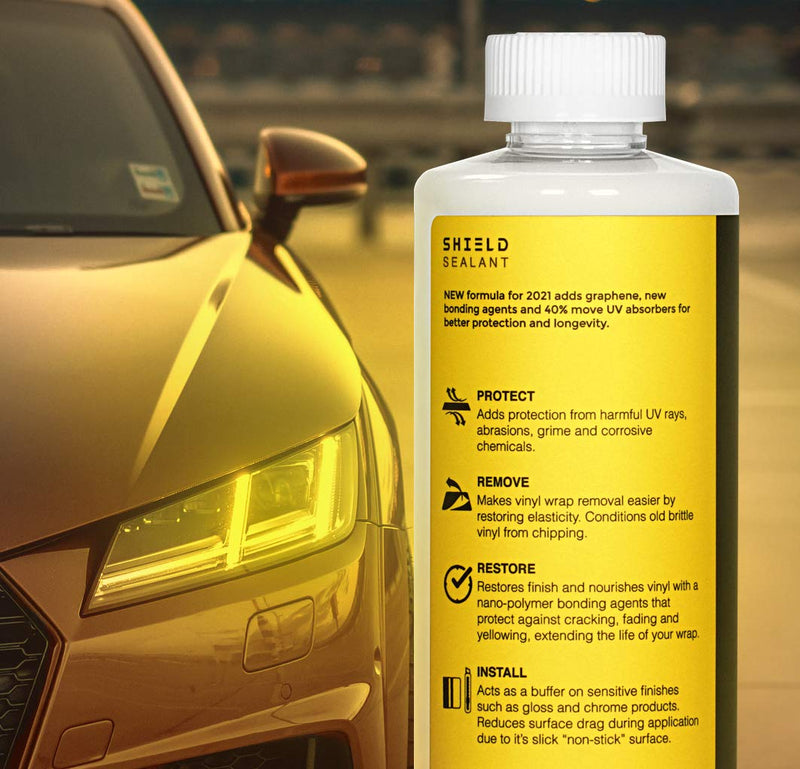 VViViD Shield Spray Sealant for Vinyl Wrap, Paint & Plastic Protective Sealant UV-Rays, Scratches, Cracking and Weathering