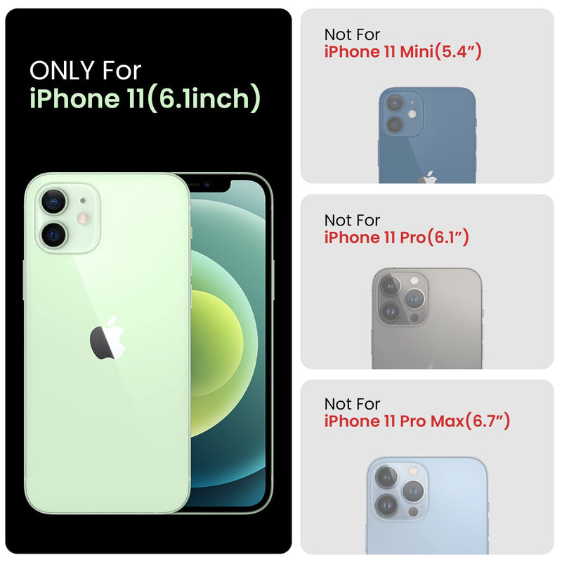 FireNova iPhone 11 Case, [Square Edge] Upgraded [Camera Protecion] Silicone Phone Case with Soft Anti-Scratch Microfiber Lining, 6.1 inch, Red