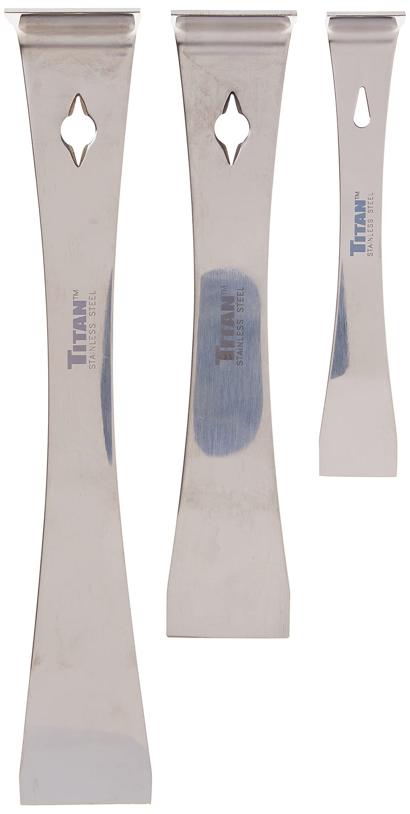 Titan 17007 3-Piece Stainless Steel Pry Bar Scraper Set 3 Piece Set