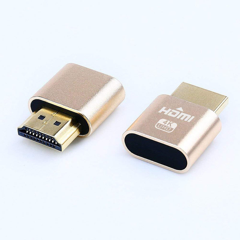 DTECH HDMI Dummy Plug 4K Display Emulator Compatible with Windows Mac OSX Linux (fit-Headless, 3 Pack)