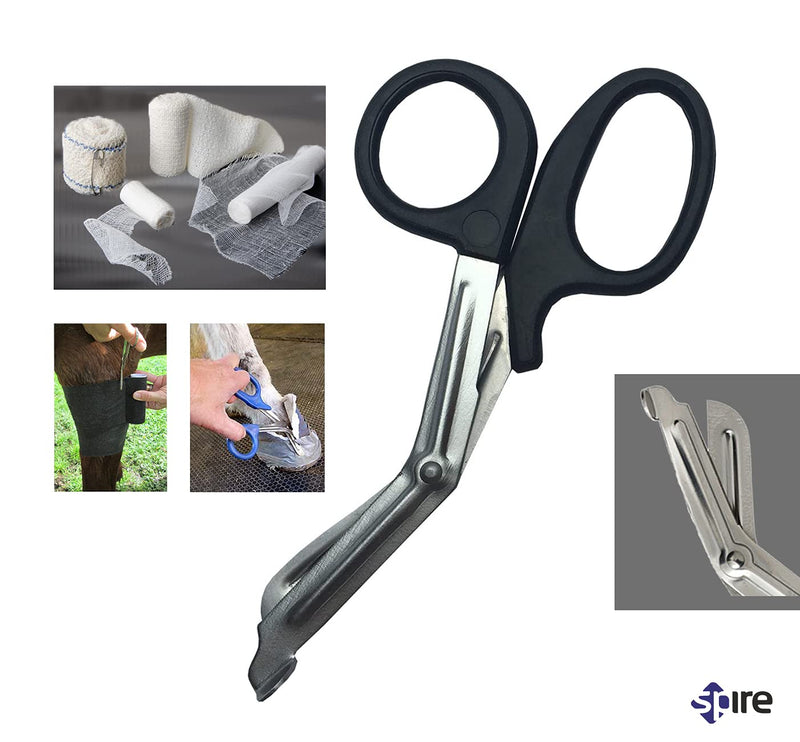 SPIRE Tuff Cut Utility Scissor, Bandage Scissors Nursing Household, Military-Grade Scissors SHEARS 7.5"