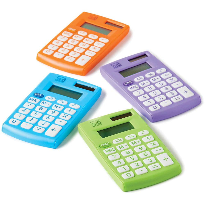 CLI 8-Digit Hand Held Calculator, Assorted