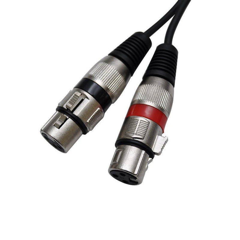 Seismic Audio SAXMRM-2x5 Dual XLR Female to Dual RCA Male 5-Feet Patch Cable 5 Foot
