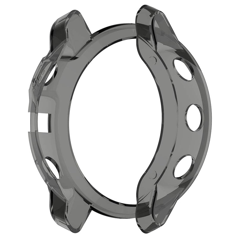 Disscool TPU Case Cover for Garmin Fenix 6S, Soft Anti Drop TPU Protective Case Cover Skin for Garmin Fenix 6S(TPU Black)
