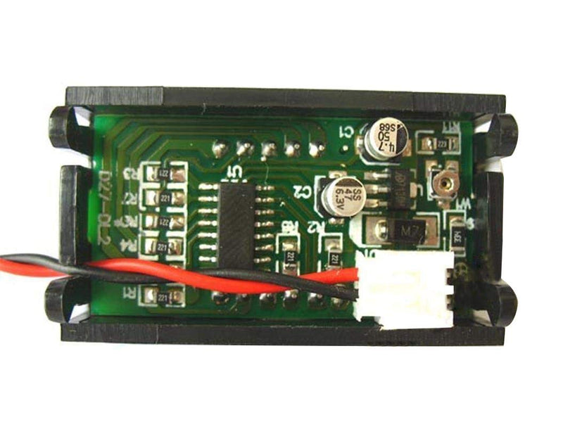 CGjiogujio Red LED Digital Volt Meter Voltmeter DC 4.5~150V Two Wires For 9V 12V 24V 36V 48V